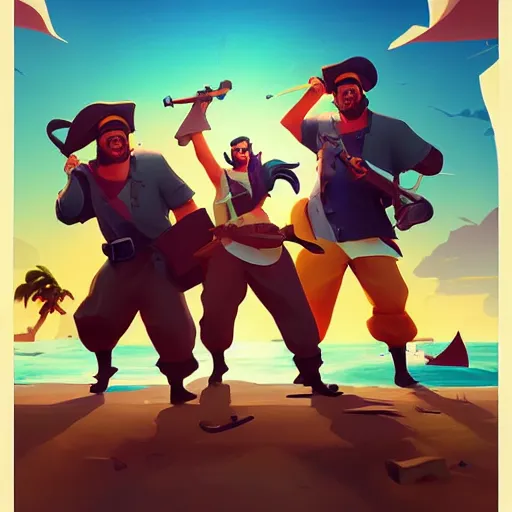 Image similar to painting treasure on sea of thieves game smooth median photoshop filter cutout vector, behance hd by jesper ejsing, by rhads, makoto shinkai and lois van baarle, ilya kuvshinov, rossdraws global illumination