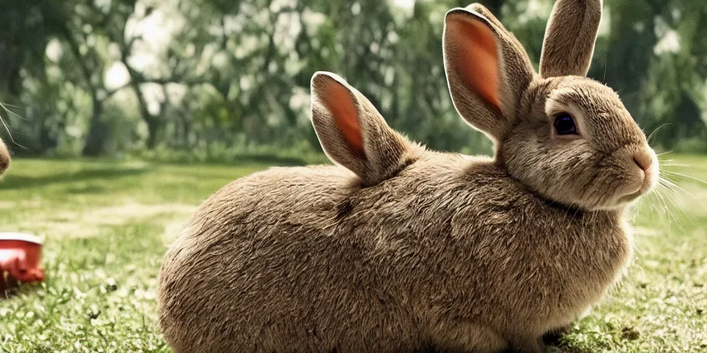 Image similar to a rabbit in the amazon prime tv show the boys screenshot