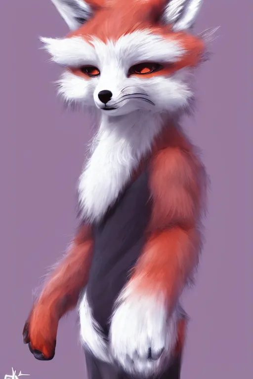 Image similar to an anthropomorphic modern fox with a fluffy tail, backlighting, trending on artstation, digital art, furry art, trending on furaffinity, fantasy art, by kawacy