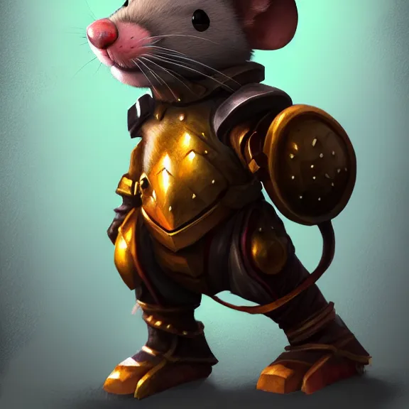 Prompt: warrior mouse with armor lunging towards floating crystal, RPG Portrait, trending on Artstation, Pose Study, ultra detailed, award winning
