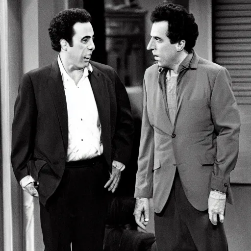 Image similar to jerry seinfeld and cosmo kramer