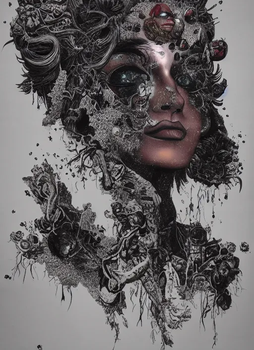 Image similar to Mars goddess painting by Dan Hillier, trending on artstation, artstationHD, artstationHQ, 4k, 8k