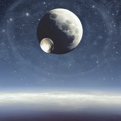 Image similar to zastava 1 0 1, moon, in space, futuristic style, retrofuturism