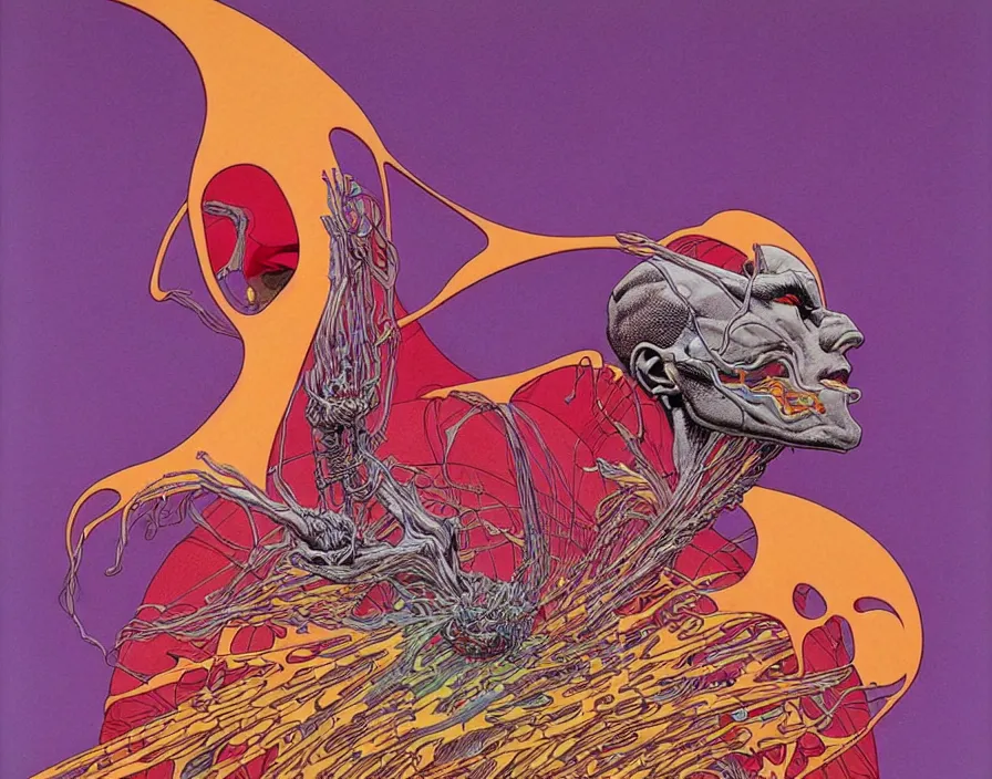 Prompt: ( ( ( ( the pain ) ) ) ) by mœbius!!!!!!!!!!!!!!!!!!!!!!!!!!!, overdetailed art, colorful, artistic record jacket design