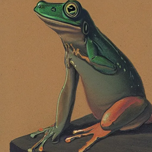 Image similar to jean - frog grenouille, an autoportrait