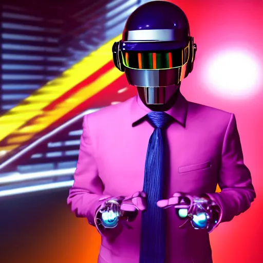 Image similar to Gus fring as Thomas Bangalter from daft punk, holding mask in hand, 4k