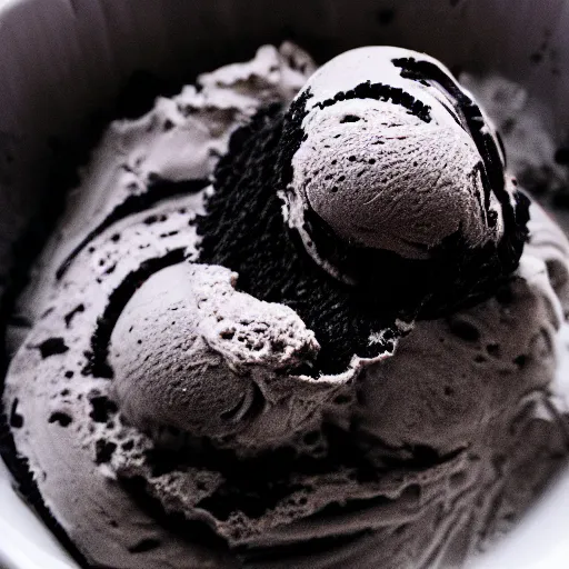 Image similar to dreamy black icecream