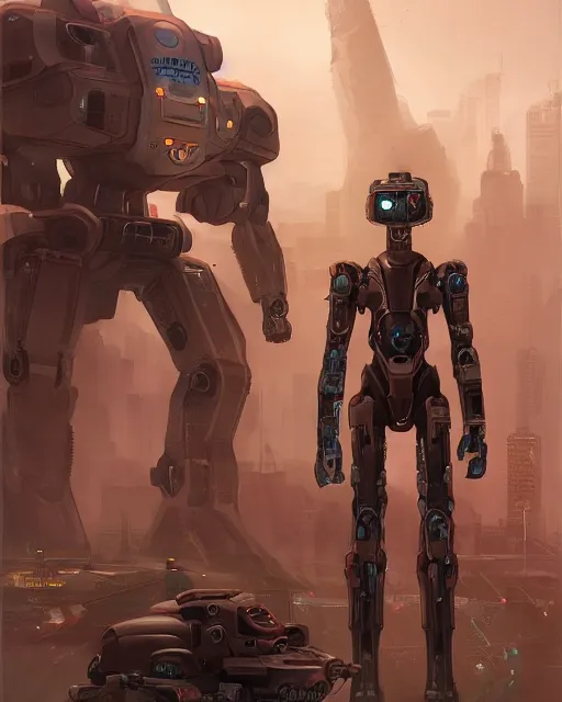 Prompt: titan, gigantic acu, robot, weapon arm, dystopian, futuristic, cybernetic, towering, supreme commander, concept art, in the style of artgerm, illustration, epic, intricate, hyper detailed, artstation, concept art, smooth, sharp focus, ray tracing, vibrant, photorealistic, devianart, simon stalenhag, geniusfetus