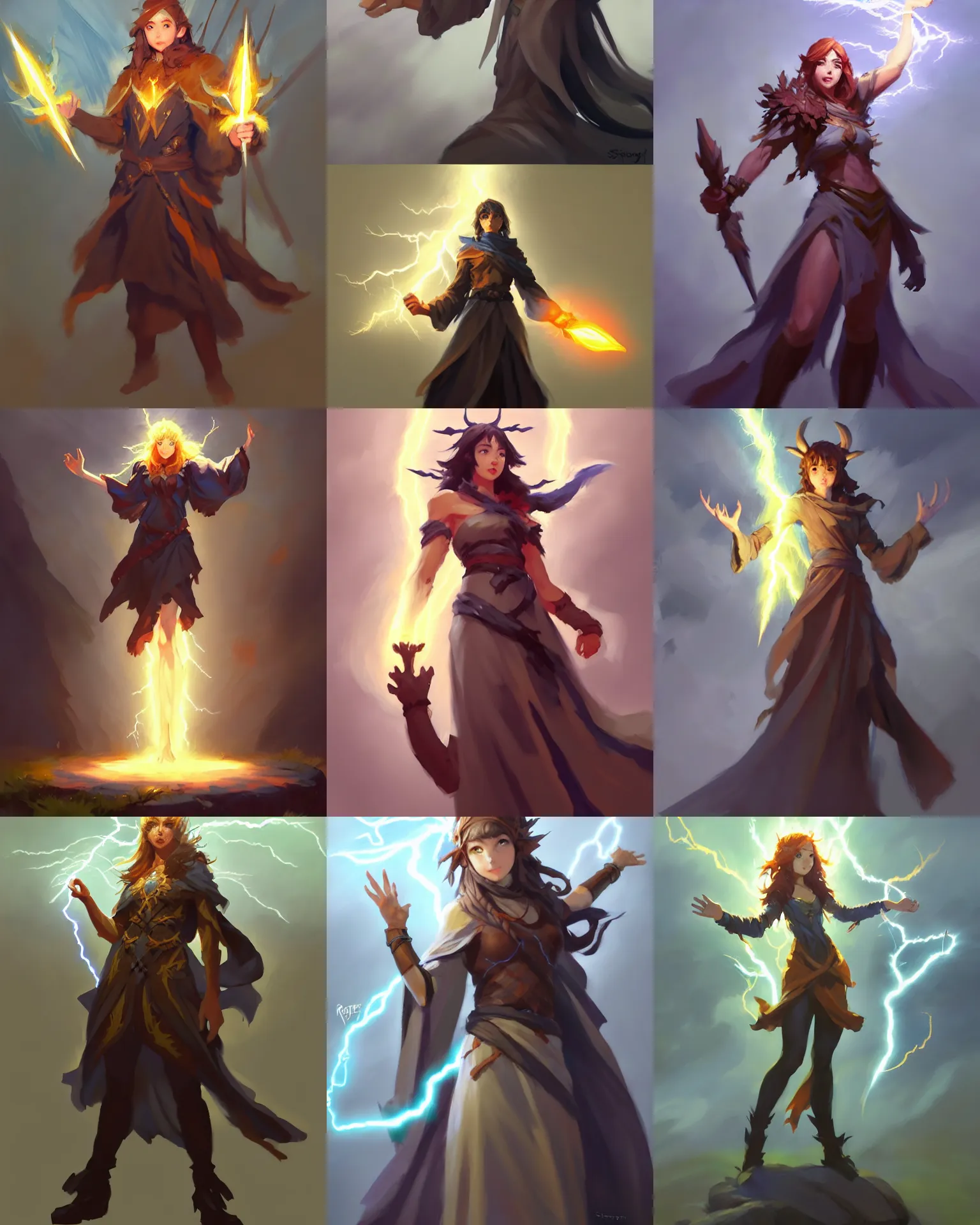 Prompt: greg manchess character concept art of a powerful druid summoning lightning | | anime anime anime, foliage clothing, cute - fine - face, realistic shaded perfect face, fine details by stanley artgerm lau, wlop, rossdraws, james jean, andrei riabovitchev, and sakimichan, trending on artstation
