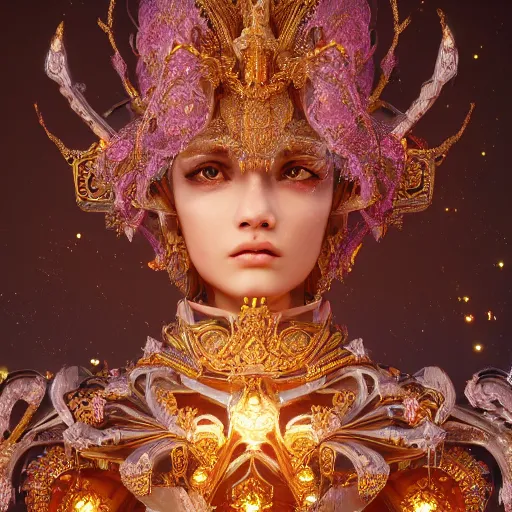 Prompt: portrait of wonderful princess, glowing, ornate and intricate, jaw dropping, dynamic lighting, intricate and detailed, 4 k octane render