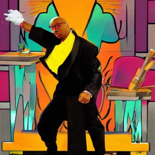 Prompt: mc hammer