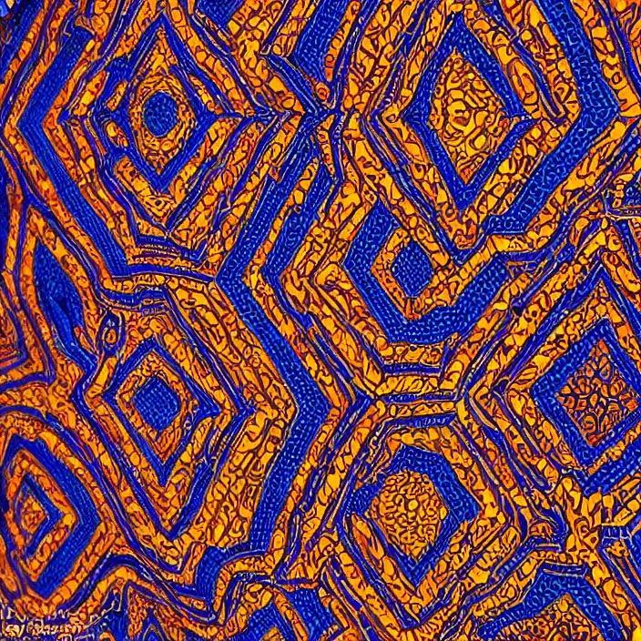 Image similar to hyper realistic wide shot of intricately detailed and colorful african geometric patterns, even lighting, canon eos r 3, iso 2 0 0, 1 / 1 6 0 s, 8 k, raw, unedited, in - frame