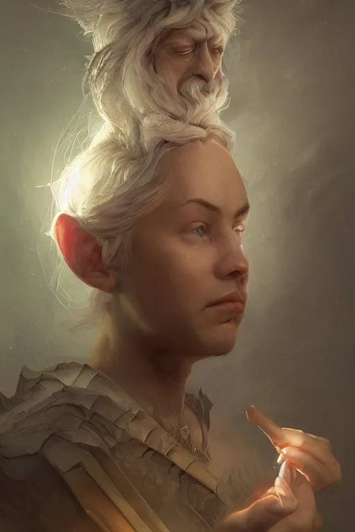 Image similar to gnome dreamer, physically accurate, moody dynamic lighting, very very intricate, very very elegant, highly detailed, digital painting, artstation, HR GIGER, Hieronymus Bosch, Francis Bacon, concept art, smooth, very beautiful, sharp focus, illustration, art by artgerm and greg rutkowski and alphonse mucha