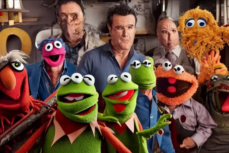 Image similar to ASH Vs Evil Dead Muppets