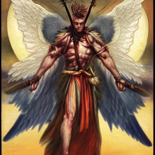 Prompt: angelic (demonic) warrior