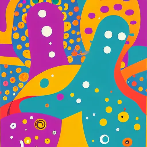 Prompt: adam and eve bigger than godzilla, hohokum art style, smooth painting, each individual seeds have ultra high detailed, 4 k, illustration, comical, acrylic paint style, pencil style, torn cosmo magazine style, pop art style, ultra realistic, underrated, by mike swiderek, jorge lacera, ben lo, tyler west