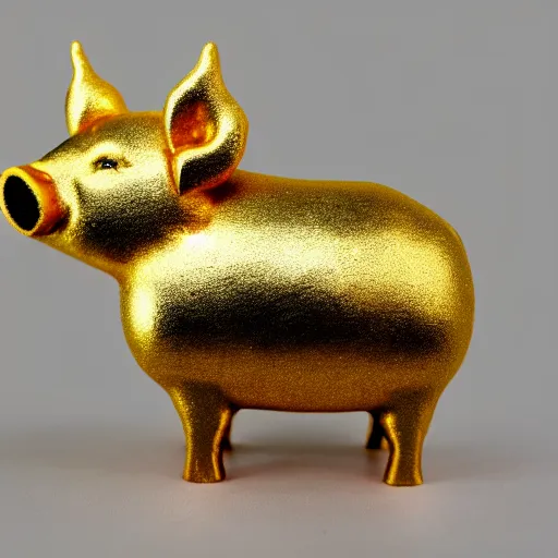 Image similar to pig in gold crown by Butcher