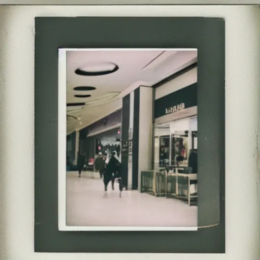 Prompt: Beatiful Liminal Polaroid Photograph of a Mall filled with potatoes