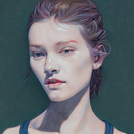 Image similar to female portrait by james jean and Jason Chan