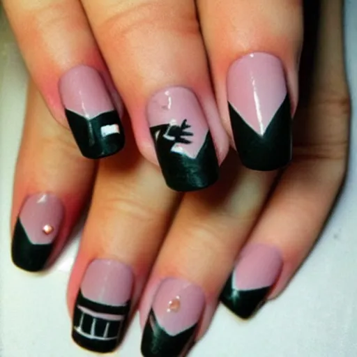 Image similar to punk rock nail art