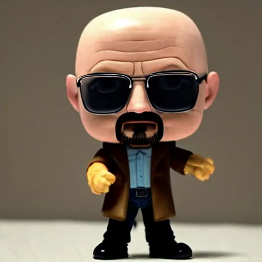 Prompt: walter white as a funko pop
