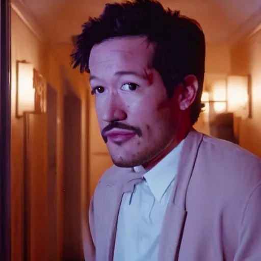 Image similar to A still of Markiplier in The Shining