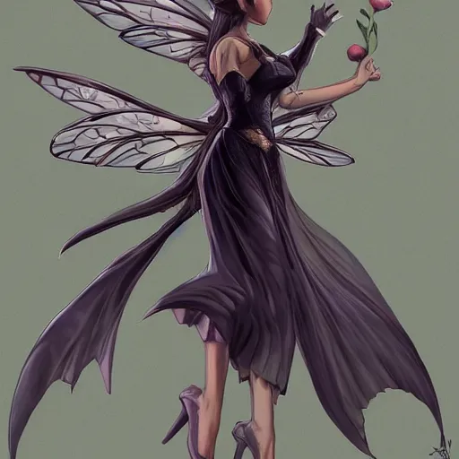 Prompt: a fairy with air wings, elegant, highly detailed, digital painting, trending on artstation, concept art, sharp focus, illustration, strong brush stroke, anime, sharp focus, ghibli studio, art by ross draws and stanley artgerm, 8 k