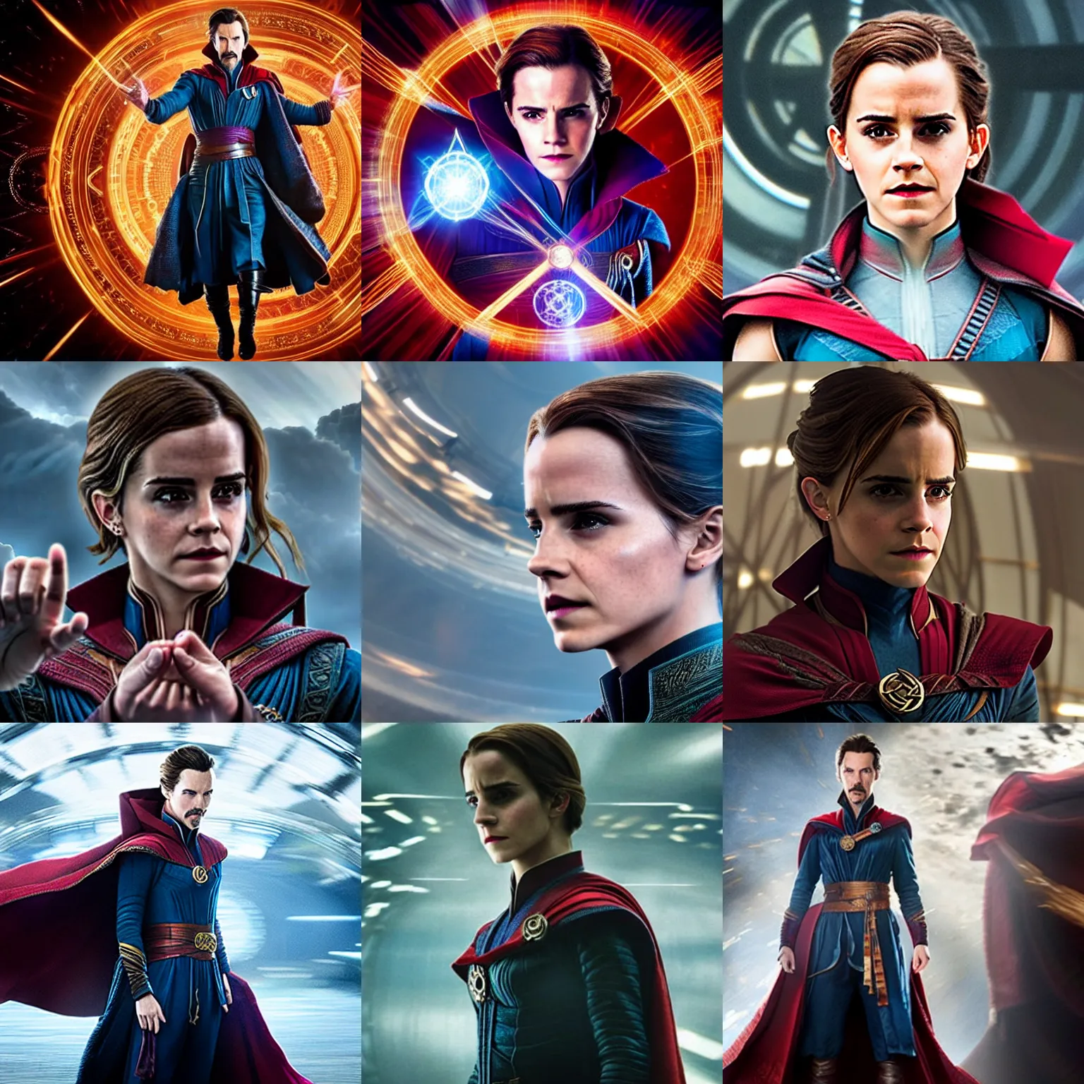 Prompt: cinematic still of Emma Watson as Doctor Strange