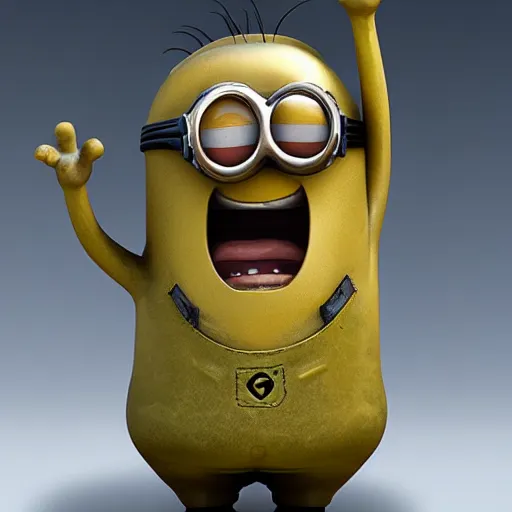 Image similar to bronze statue of a minion from Despicable Me