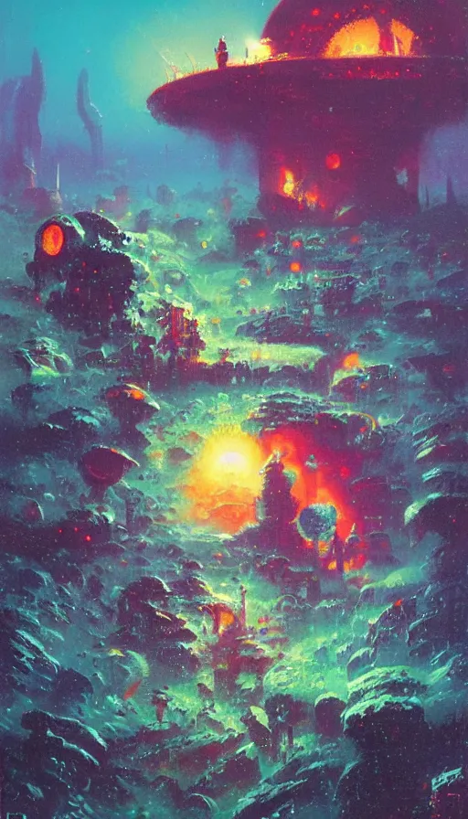 Image similar to the end of the world, by paul lehr,