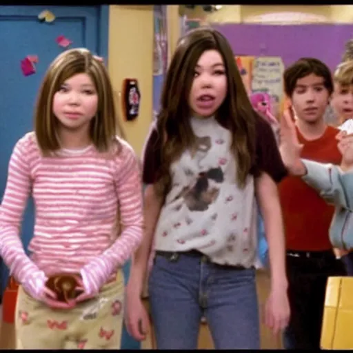 Image similar to a award winning photo film still of icarly ( 2 0 0 3 )