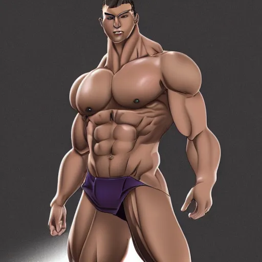 Image similar to based giga chad sigma male ripped shredded body physique with muscles sculpted