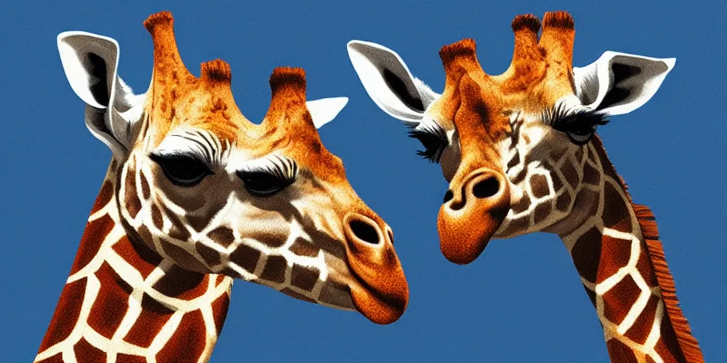 Image similar to a giraffe with a short neck, photorealistic