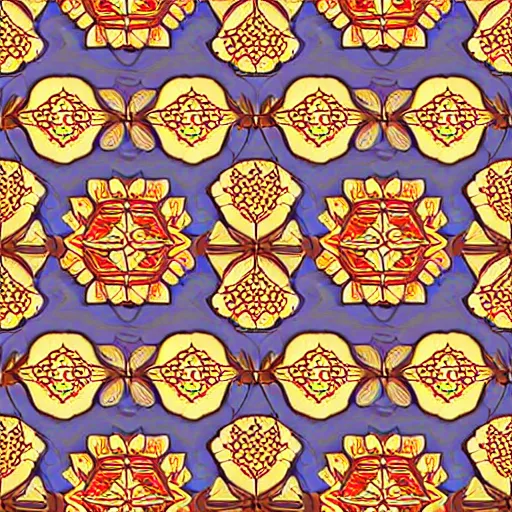 Image similar to symmetrical seamless pattern of 🏵