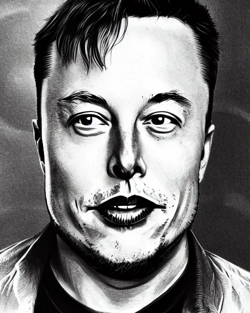 Prompt: A photo of Elon Musk , highly detailed, trending on artstation, bokeh, 90mm, f/1.4