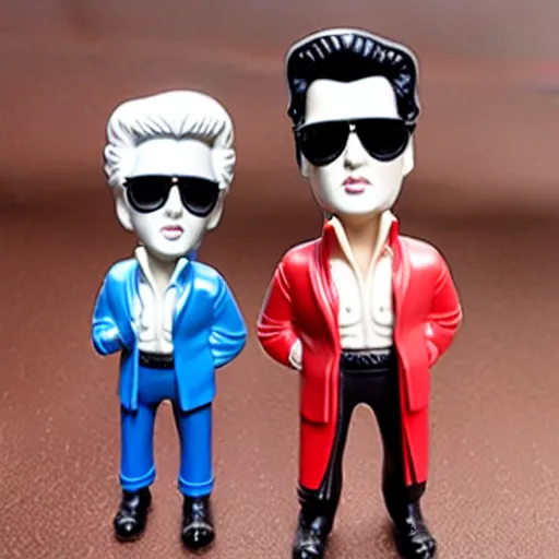 Prompt: elvis plastic figurine bobblehead toy