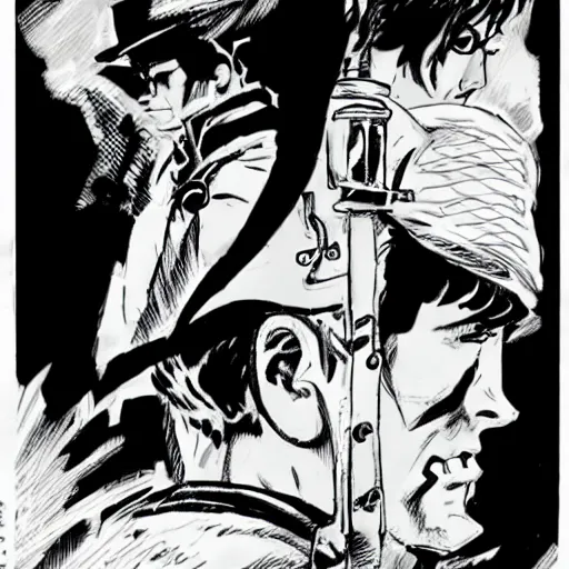 Prompt: corto maltese