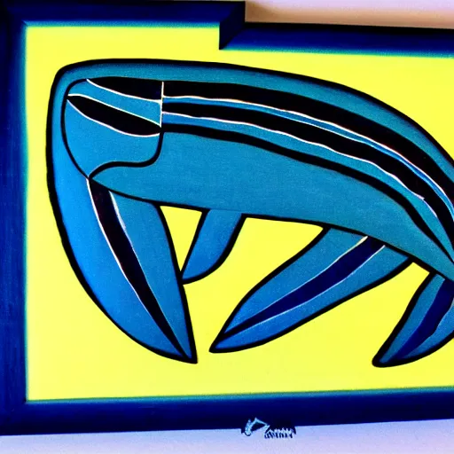 Image similar to whale in style of haida gwaii, pacific northwest coast, native american art, clean