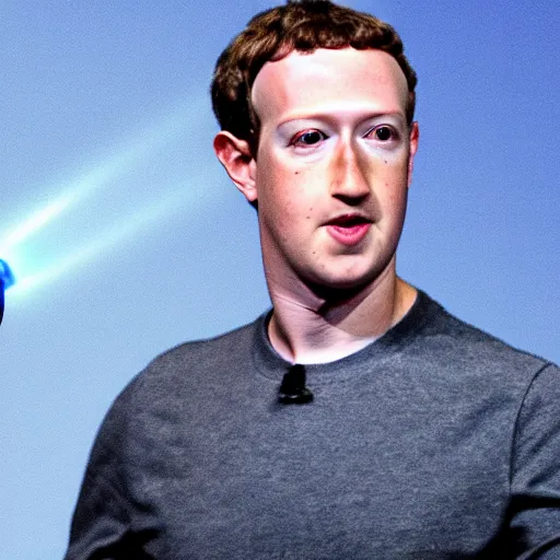 Image similar to mark zuckerberg shooting lasers out of his eyes