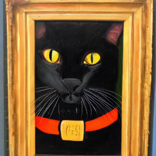 portrait of a black cat scholar, oil painting | Stable Diffusion | OpenArt