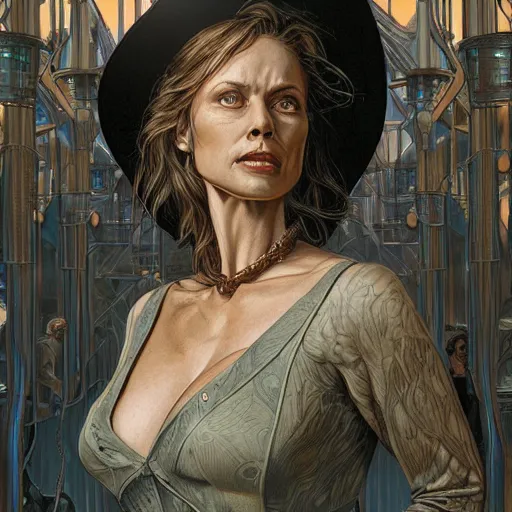 Image similar to Delores, westworld, by Mark Brooks, by Donato Giancola, by Android Jones