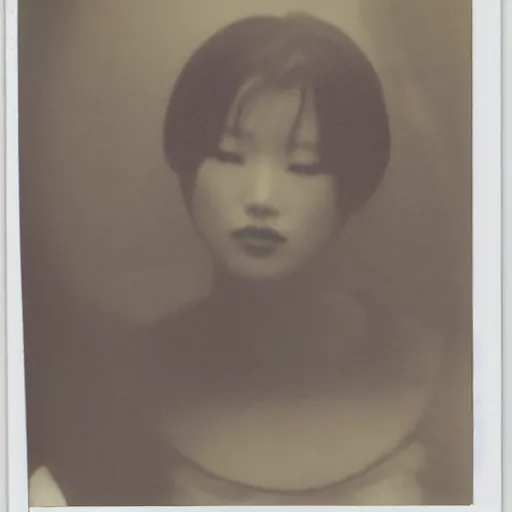 Prompt: atmospheric polaroid photo of female japanese model