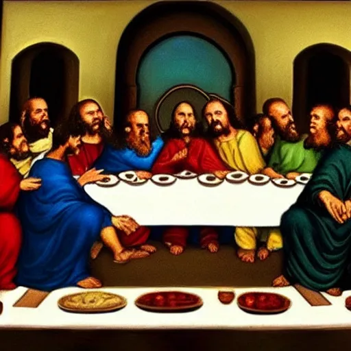 Image similar to stavros halkias at the last supper