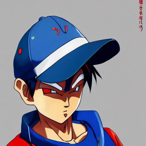 Image similar to ash ketchum as in dragon ball, by akira toriyama, wlop, ilya kuvshinov, range murata, stark colours, detailed face, realistic shaded perfect face, fine details, realistic shaded lighting, fabulous, detailed lashes