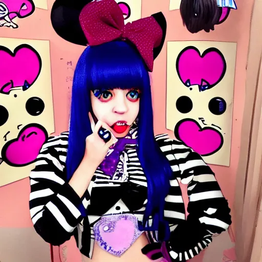 Image similar to melanie martinez in jojo bizarre adventure