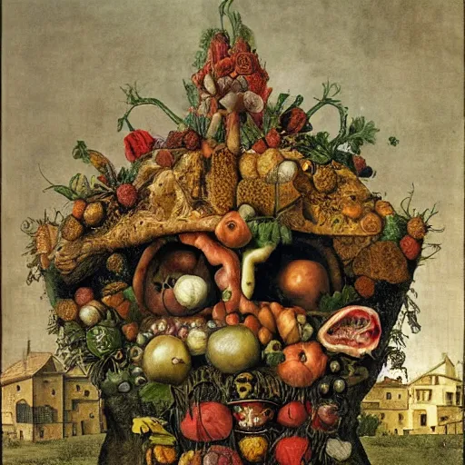 Image similar to a house by arcimboldo, giuseppe