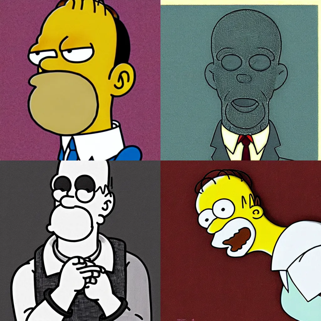 Prompt: Homer Simpson drawn by Junji Ito