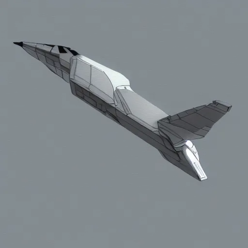 Image similar to blakes 7 liberator space craft flying low over a lake with relfections pencil sketch evening sunlight, ambient occlusion cinematic volumetric clouds