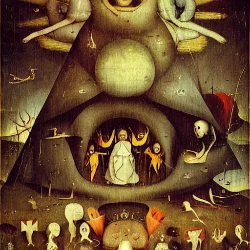 Image similar to psychonauts by hieronymus bosch