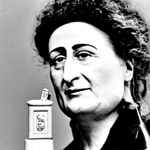 Action Figure Of Rosa Luxemburg With A Plastic Stable Diffusion